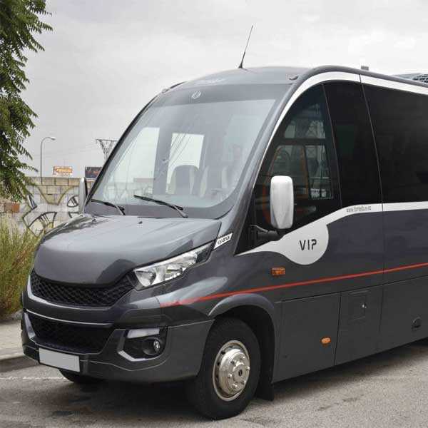 Bus rental in Madrid, minibus rental