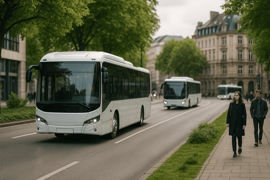 El transporte en autobús es clave para reducir emisiones de CO2 y congestión, promoviendo una movilidad eficiente y amigable con el medio ambiente.