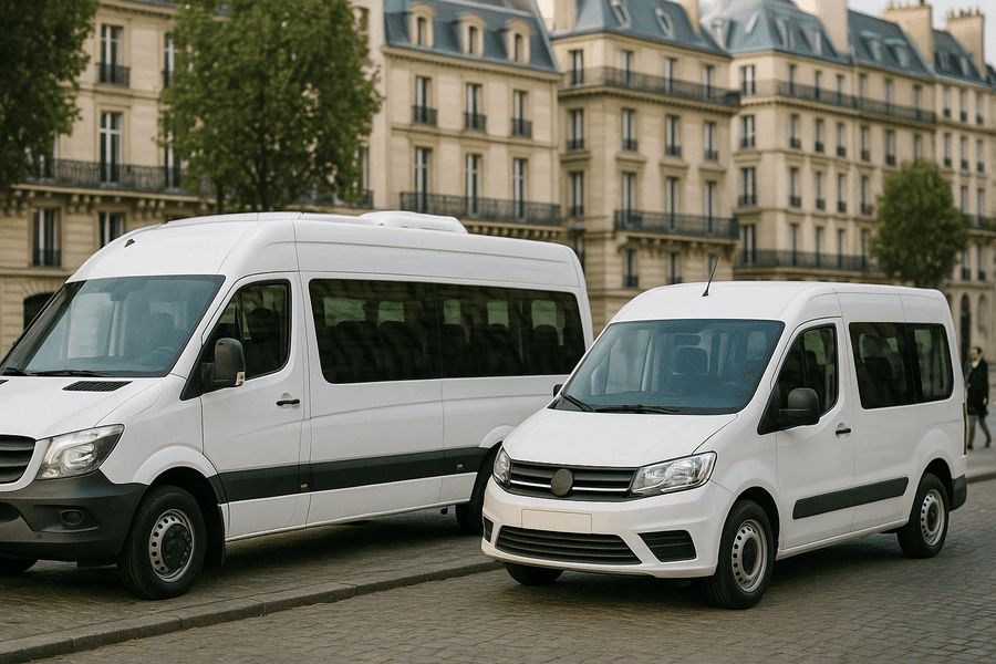 Elige entre minibús o microbús según tus necesidades: El primero es ideal para grandes grupos y viajes largos; el segundo, para trayectos urbanos y grupos reducidos.