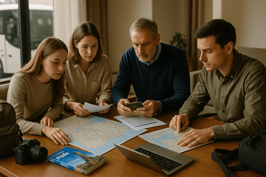 Disfruta de una aventura en grupo: planificad roles, destino, actividades y presupuesto. Aprovechad descuentos y aseguraos una experiencia inolvidable.