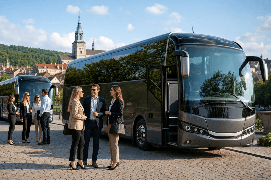 Viaja en autobús privado con comodidad y lujo, disfruta de Wi-Fi, entretenimiento y personaliza tu experiencia. Seguridad y sostenibilidad garantizadas.