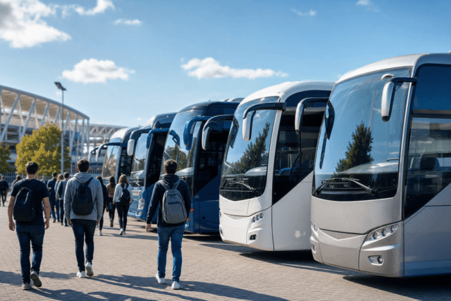 Haz que tu evento deportivo sea un éxito eligiendo el transporte adecuado. Asegura comodidad, puntualidad y bajo impacto ambiental con un servicio personalizado.