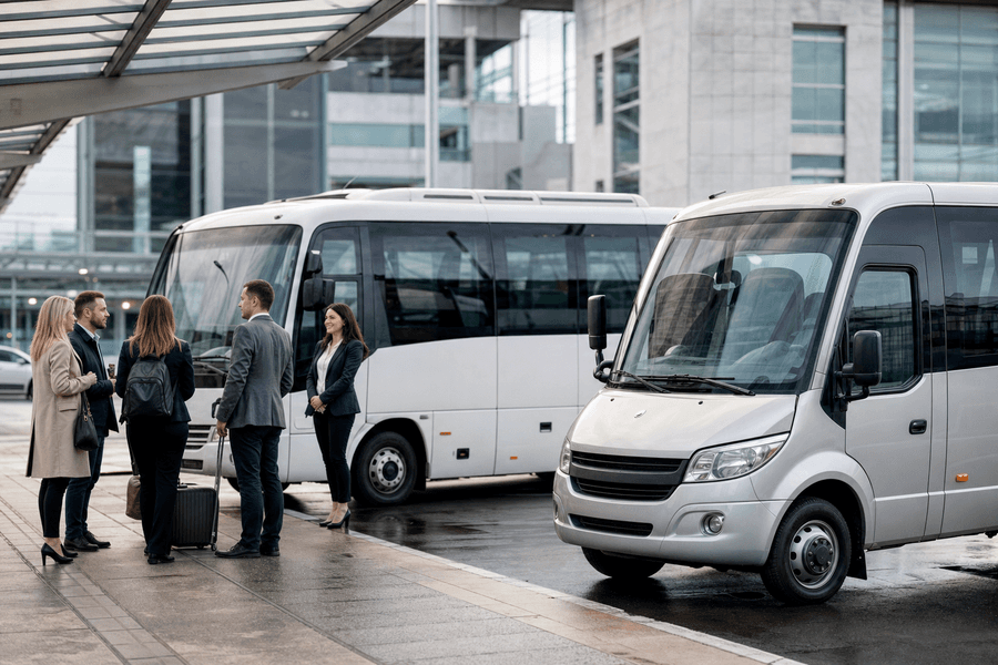 Elige entre microbús o minibús según el tamaño del grupo y la duración del viaje: microbuses para trayectos cortos y económicos; minibuses para mayor comodidad en viajes largos.